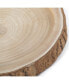 Фото #4 товара Wood Tree Bark Indented Display Tray Serving Plate Platter Charger