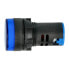 LED indicator 230V AC - 28mm - blue