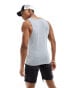 ASOS DESIGN muscle fit vest in grey