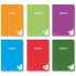 Notebook Pacsa 3,5 mm Stripes Multicolour A4 48 Sheets (6 Pieces)