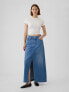 Фото #1 товара UltraSoft Denim Maxi Skirt