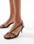 Truffle Collection kitten heel sandals in black