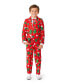 ფოტო #1 პროდუქტის Little Boys Christmas Trees Stars Button Closure Suit Set