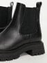 ASOS DESIGN Wide Fit Adjust chunky chelsea boots in black