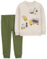 Baby 2-Piece Construction Pullover & Jogger Set 6M