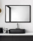 Фото #9 товара Contempo Brushed Stainless Steel Rectangular Wall Mirror, 24" x 36"