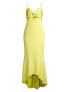 Фото #3 товара Платье Aidan Mattox Tie Front MIDI Женское 50+ Желтое