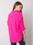 Фото #5 товара Женская рубашка свободного кроя с рукавом 3/4 розовая Factory Price