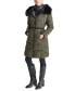 ფოტო #6 პროდუქტის Women's Bibbed Faux-Fur-Trim Hooded Puffer Coat