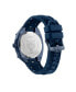 Фото #3 товара Men's Thunder Force Three Hand Quartz Blue Silicone 47MM