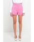 ფოტო #1 პროდუქტის Women's Waist Band Detail Shorts