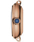 ფოტო #2 პროდუქტის Women's Bellissima PVD Brown Leather Strap Watch 29mm