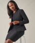 Women's Collarless Open-Front Blazer