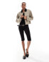 Фото #2 товара ASOS DESIGN Tall cropped pocket canvas jacket in stone