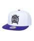 ფოტო #1 პროდუქტის Men's White Sacramento Kings Soul Logo Shine 2-Tone Snapback Hat