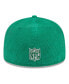 Фото #4 товара Men's Kelly Green Philadelphia Eagles Throwback Cord 59FIFTY Fitted Hat