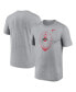 ფოტო #1 პროდუქტის Men's Heather Gray Ohio State Buckeyes Primetime Legend Icon Performance T-Shirt