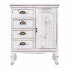 Hall Table with Drawers Alexandra House Living White Paolownia wood 30 x 80 x 65 cm