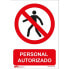 Фото #1 товара ATM Sign access only authorized personnel PVC glasspack