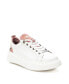 Фото #1 товара Women's Casual Sneakers By White With Pink Accent