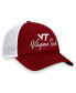 Фото #4 товара Women's Maroon, White Virginia Tech Hokies Charm Trucker Adjustable Hat