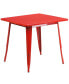 Фото #5 товара Nash 31.5" Square Metal Table For Indoor And Outdoor Use