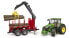 Фото #3 товара Игрушечный транспорт Bruder трактор John Deere 7R 350 с прицепом и бревнами