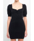 ფოტო #1 პროდუქტის Women's Sweetheart Knit Mini dress