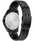 ფოტო #3 პროდუქტის Men's Black-Tone Stainless Steel Bracelet Watch 42mm