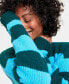 Фото #3 товара Women's Shaker Crewneck Long-Sleeve Sweater, Created for Macy's