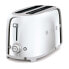 Фото #5 товара SMEG Four Slice Toaster Stainless Steel TSF02SSEU - 4 slice(s) - Chrome - Steel - Buttons - Level - Rotary - China - 1500 W