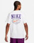 Фото #6 товара Nike Swoosh graphic backprint t-shirt in white