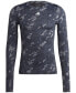 Slim Fit Techfit Crewneck Long-Sleeve Camo Training T-Shirt