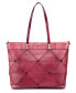 ფოტო #14 პროდუქტის Women's Genuine Leather Prism Tote Bag