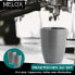 MELOX - Set of 4 Espresso Cups Tornado-Line Porcelain Grey Matt - 4 x 90 ml for Coffee, Espresso & Macchiato - Mocha Cups Thick-Walled (without Handle) - Coffee Cups Coffee Cup Italian Design