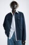 Фото #9 товара Базовая куртка-рубашка из ткани с эффектом потертости ZARA