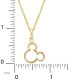 Children's Mickey Mouse Silhouette 15" Pendant Necklace in 14k Gold