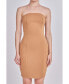 ფოტო #1 პროდუქტის Women's Scuba Strapless Mini Dress