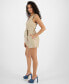 Women's Embroidered Wrap-Back Romper