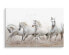 Leinwandbild Gallop Pferde Tiere Sand 3D