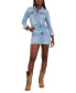 ფოტო #4 პროდუქტის Women's Cotton Kenia Button-Front Denim Dress