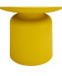Yellow Side Table Small Space Stylish And Versatile Plastic Round Side Table