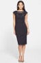 French Connection 157576 Women's 'Estelle' Cutout Sheath Dress Black Sz. 6 US