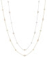 Фото #6 товара Macy's cultured Freshwater Pearl (3-4mm) and Silver Bead Necklace, 16" + 2" extender