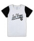 ფოტო #3 პროდუქტის Women's White, Black Las Vegas Raiders Plus Size Downfield T-shirt and Shorts Sleep Set