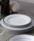 Фото #7 товара Charlotta Platinum 4 Piece 8.25" Salad Plates Set, Service for 4