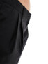 COLLUSION wide leg baggy tailored trousers in black