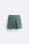 100% linen bermuda shorts