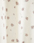 Scalloped edge floral curtain