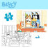 K3YRIDERS Bluey Double Face To Color 24 Large Pieces Puzzle